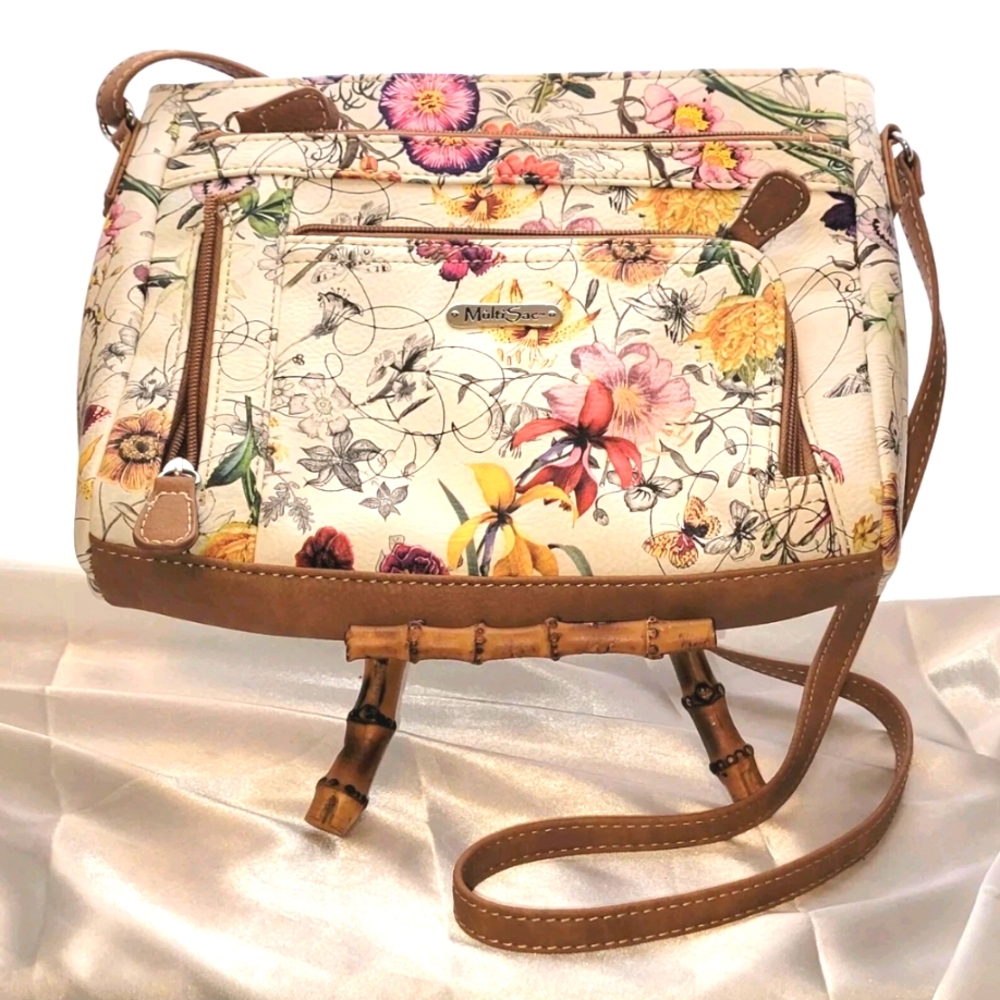 Multicolor Floral Crossbody Bag